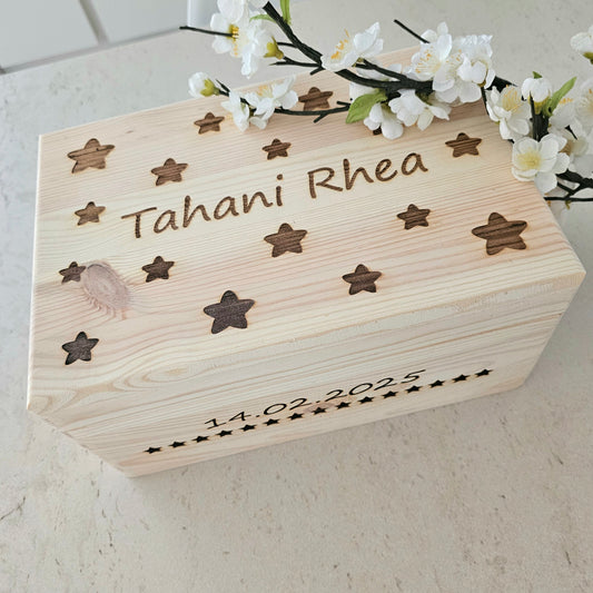 Erinnerungsbox Basic Stern mit Personalisierung