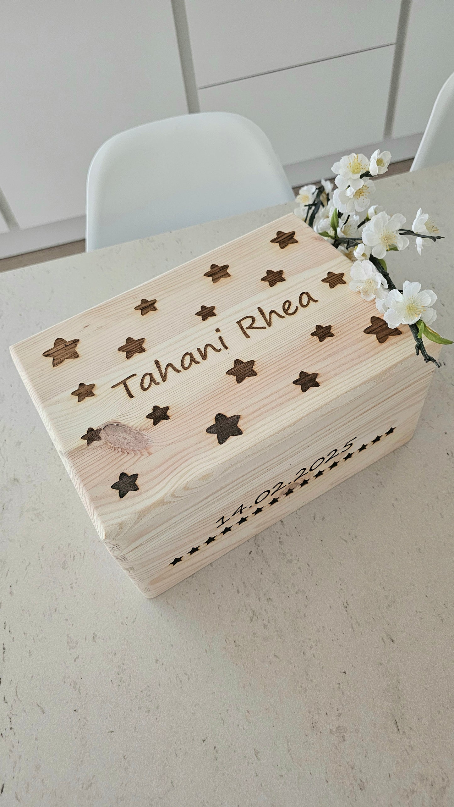 Erinnerungsbox Basic Stern mit Personalisierung