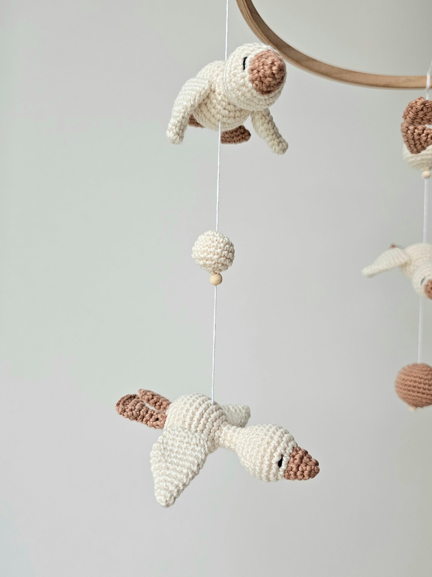 Baby Mobile Häkelliebe Entchen