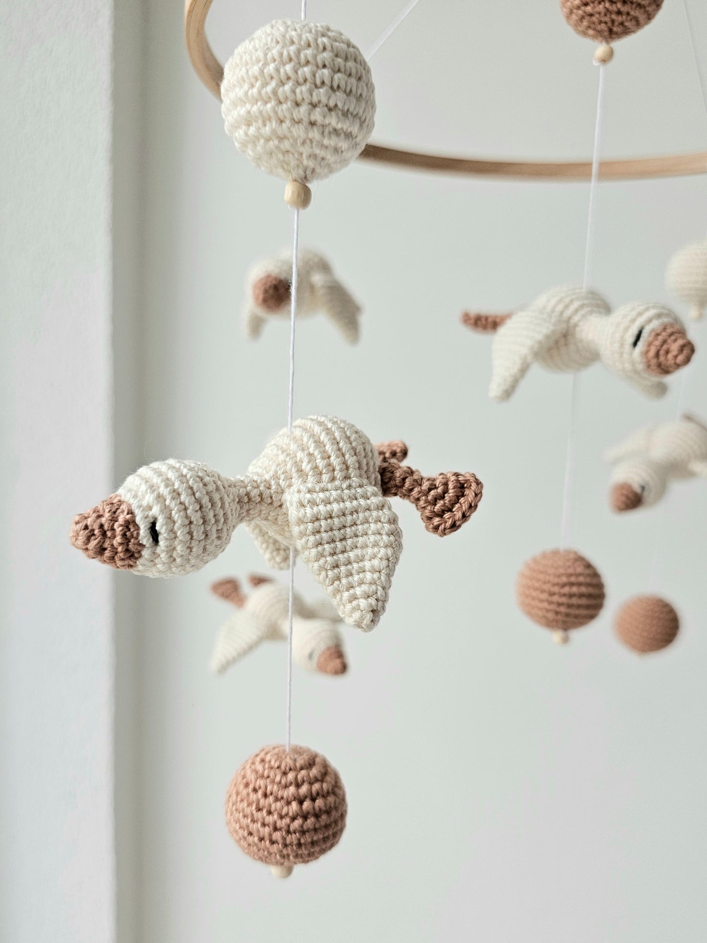 Baby Mobile Häkelliebe Entchen