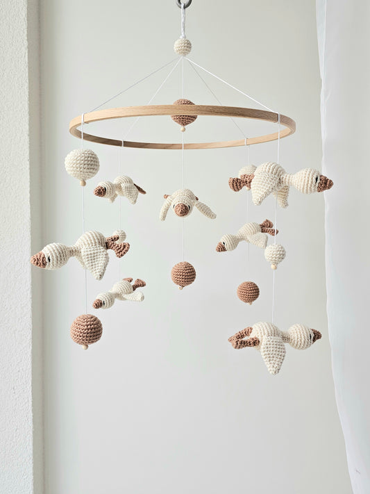 Baby Mobile Häkelliebe Entchen