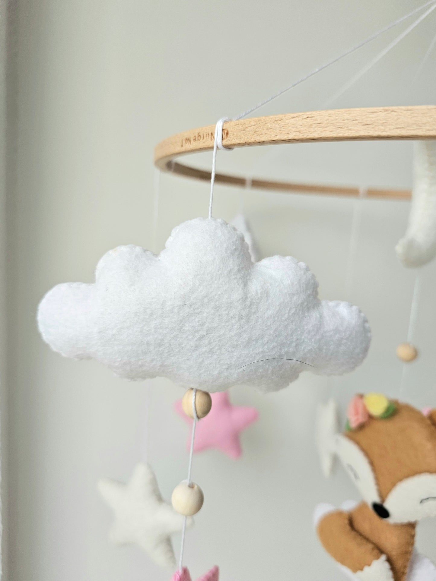 Baby Mobile träumendes Blumen Füchslein