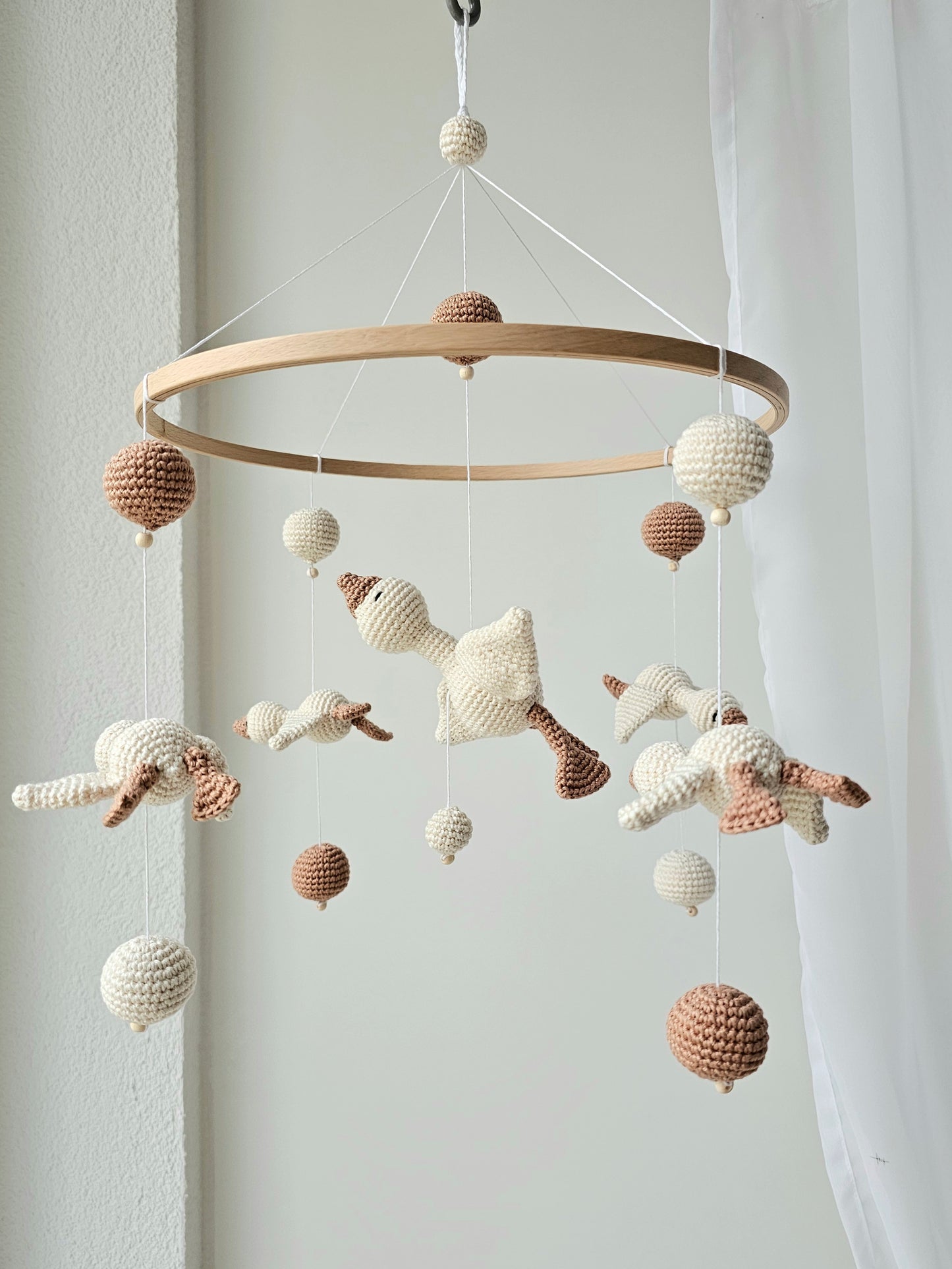 Baby Mobile Häkelliebe Entchen