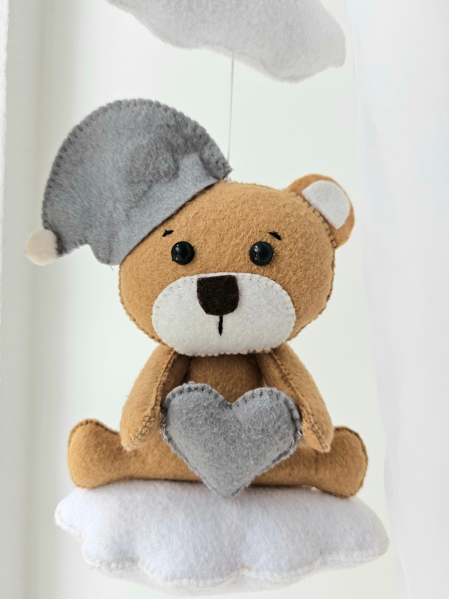 Baby Mobile Bär beige/grau