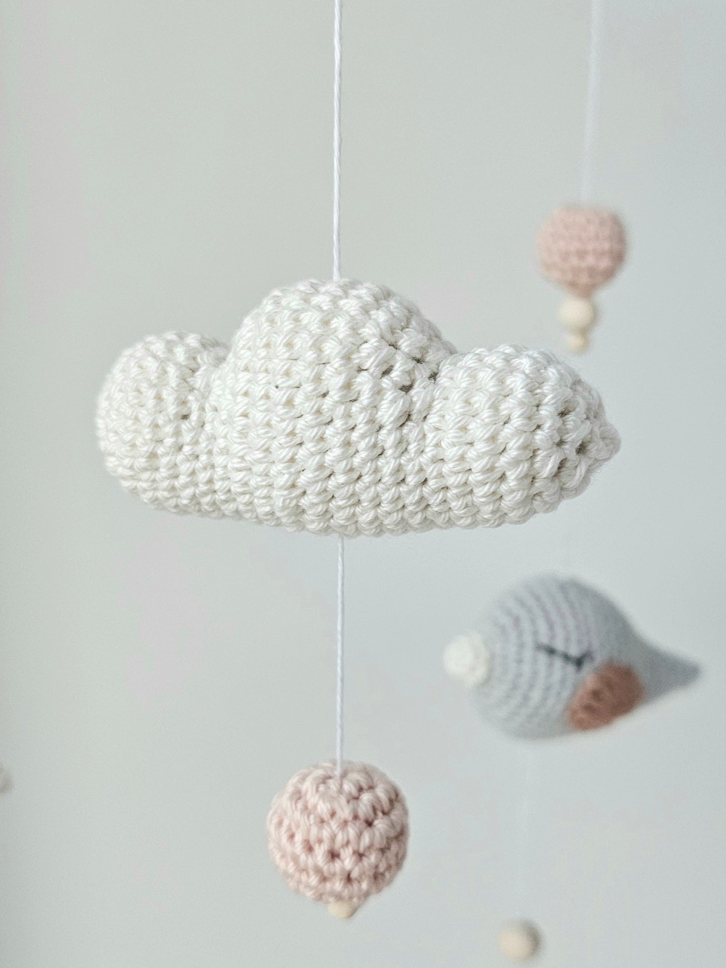 Baby Mobile Häkelliebe Vögelchen