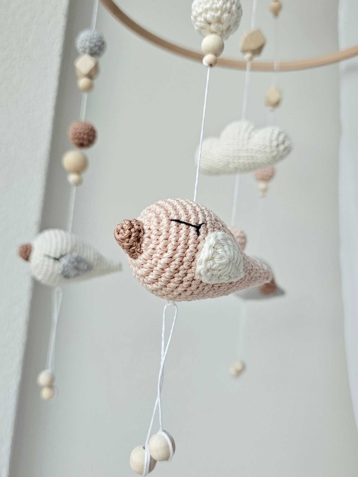 Baby Mobile Häkelliebe Vögelchen
