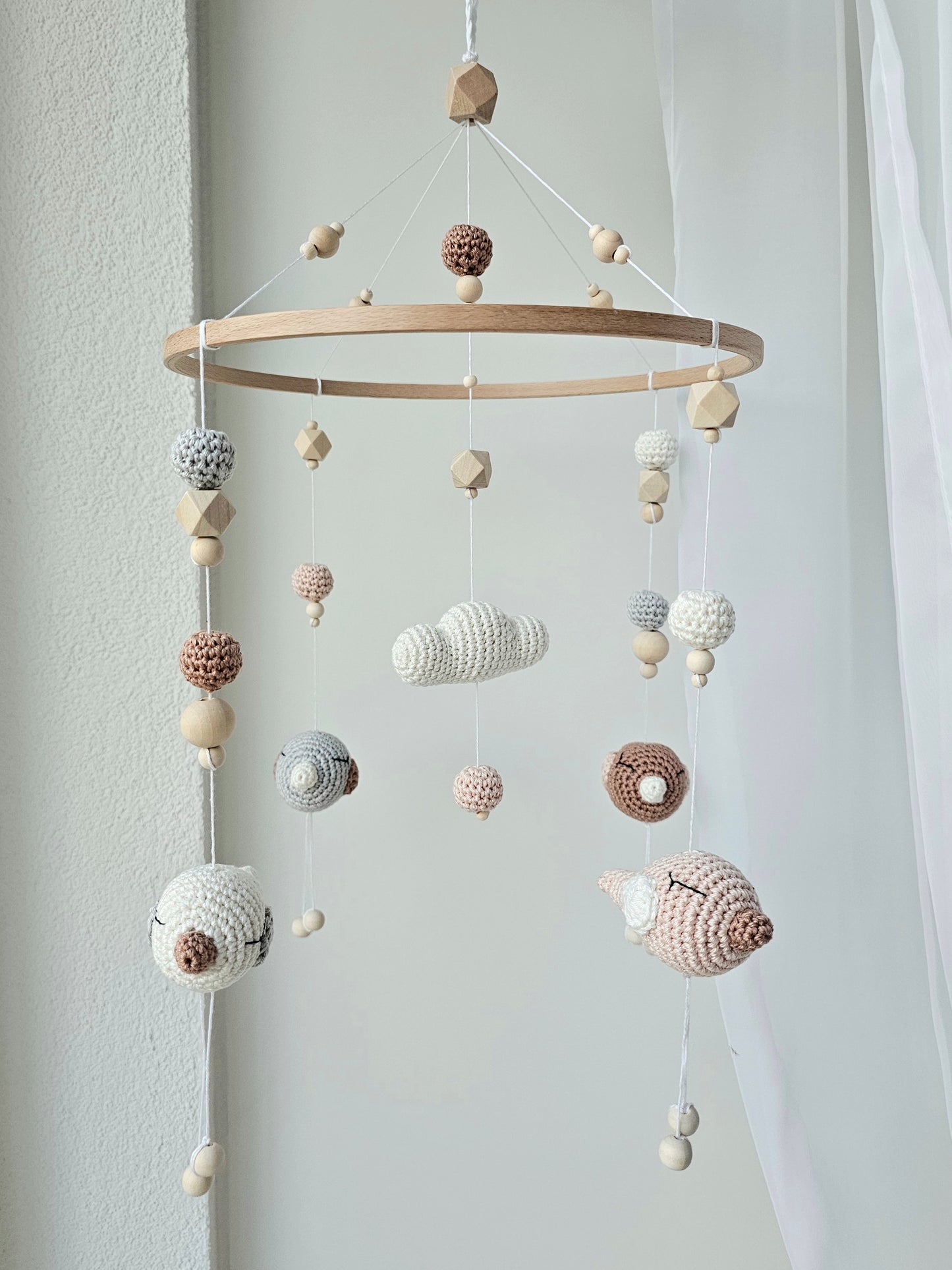 Baby Mobile Häkelliebe Vögelchen