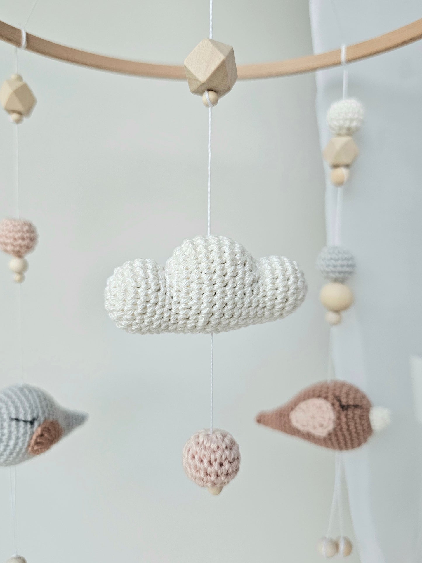 Baby Mobile Häkelliebe Vögelchen