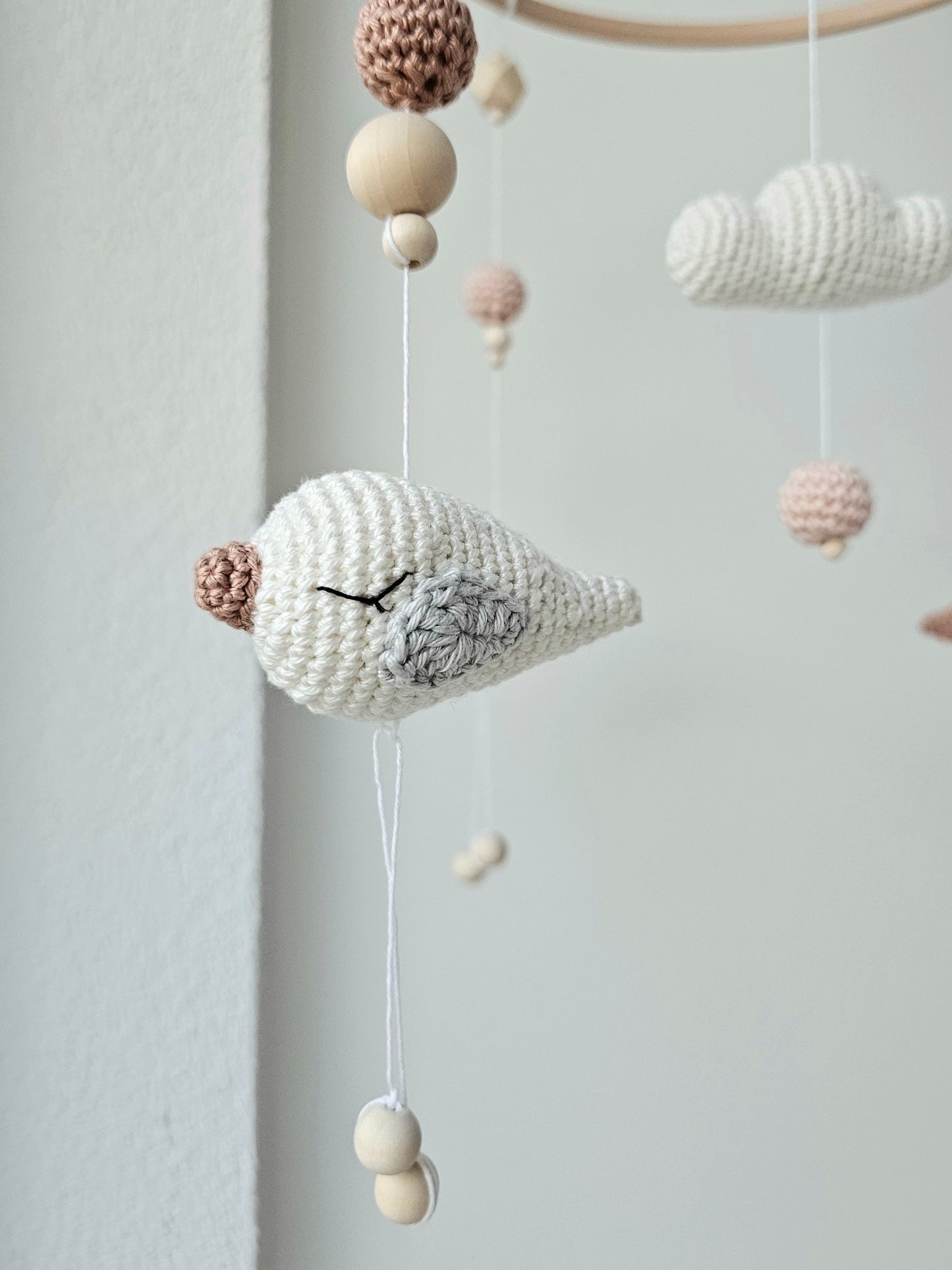 Baby Mobile Häkelliebe Vögelchen