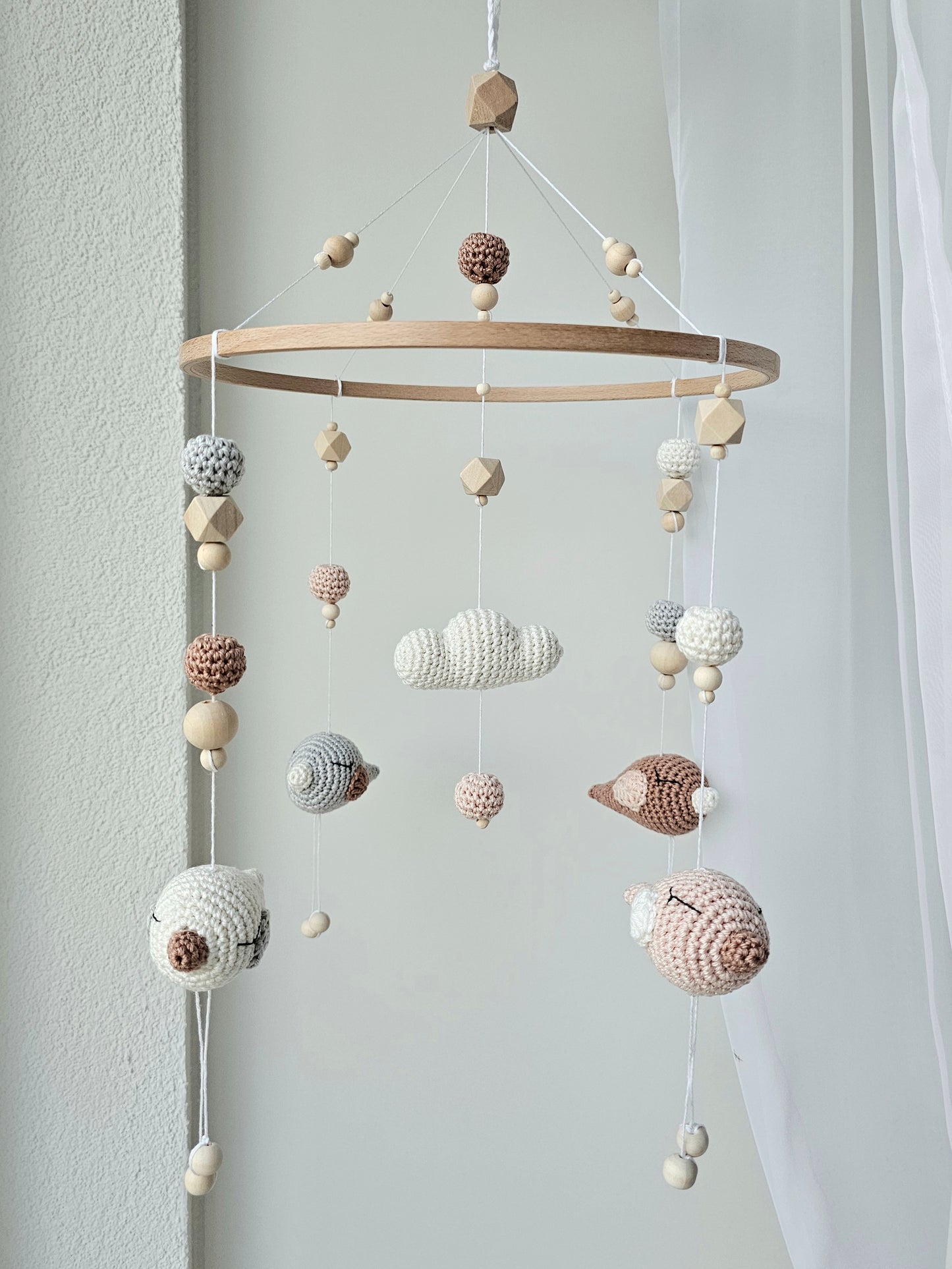 Baby Mobile Häkelliebe Vögelchen