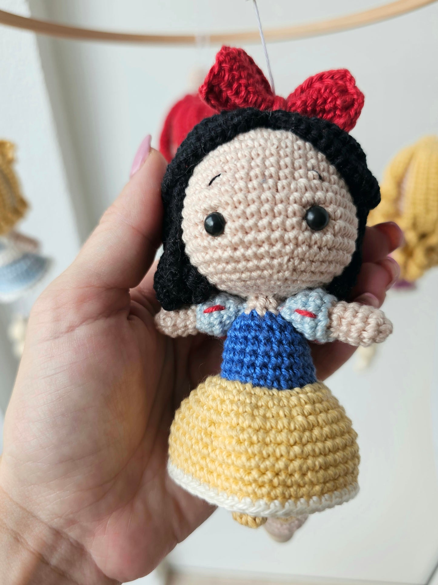 Babymobile Häkelliebe Disney Prinzessinnen