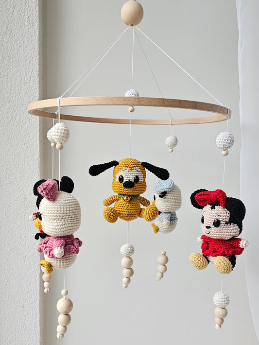 Babymobile Häkelliebe Disney Micky Mouse