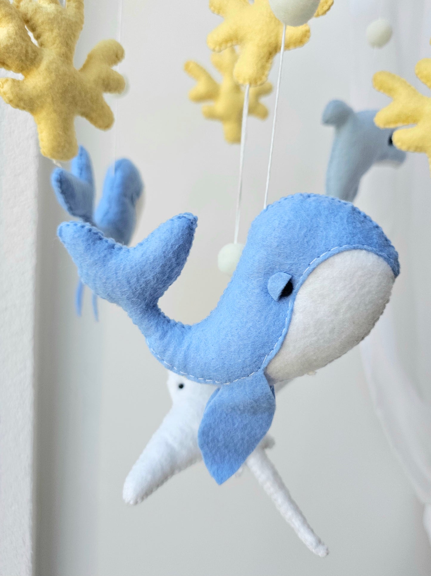 Baby Mobile Meer Liebe blau/gelb