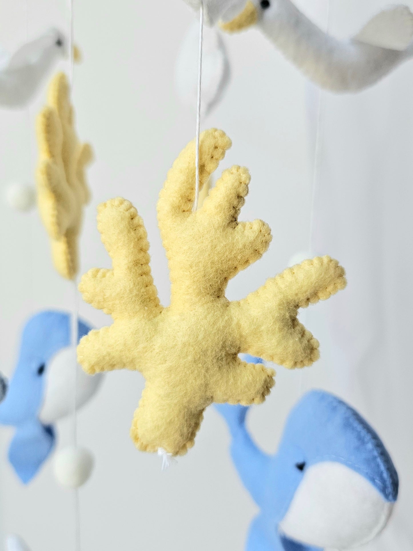 Baby Mobile Meer Liebe blau/gelb