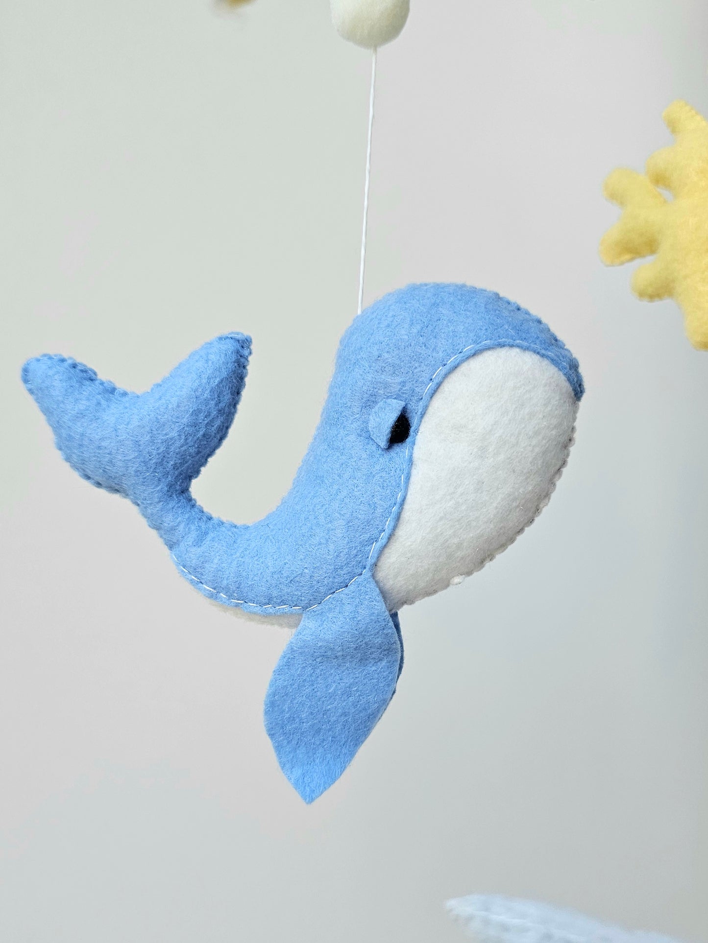Baby Mobile Meer Liebe blau/gelb