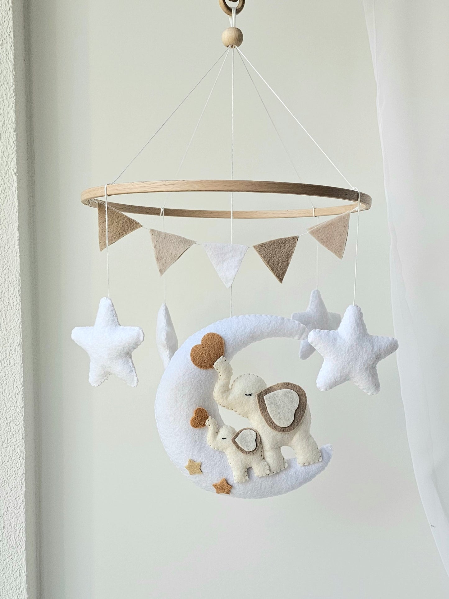 Baby Mobile Elefäntchen Mama und Baby