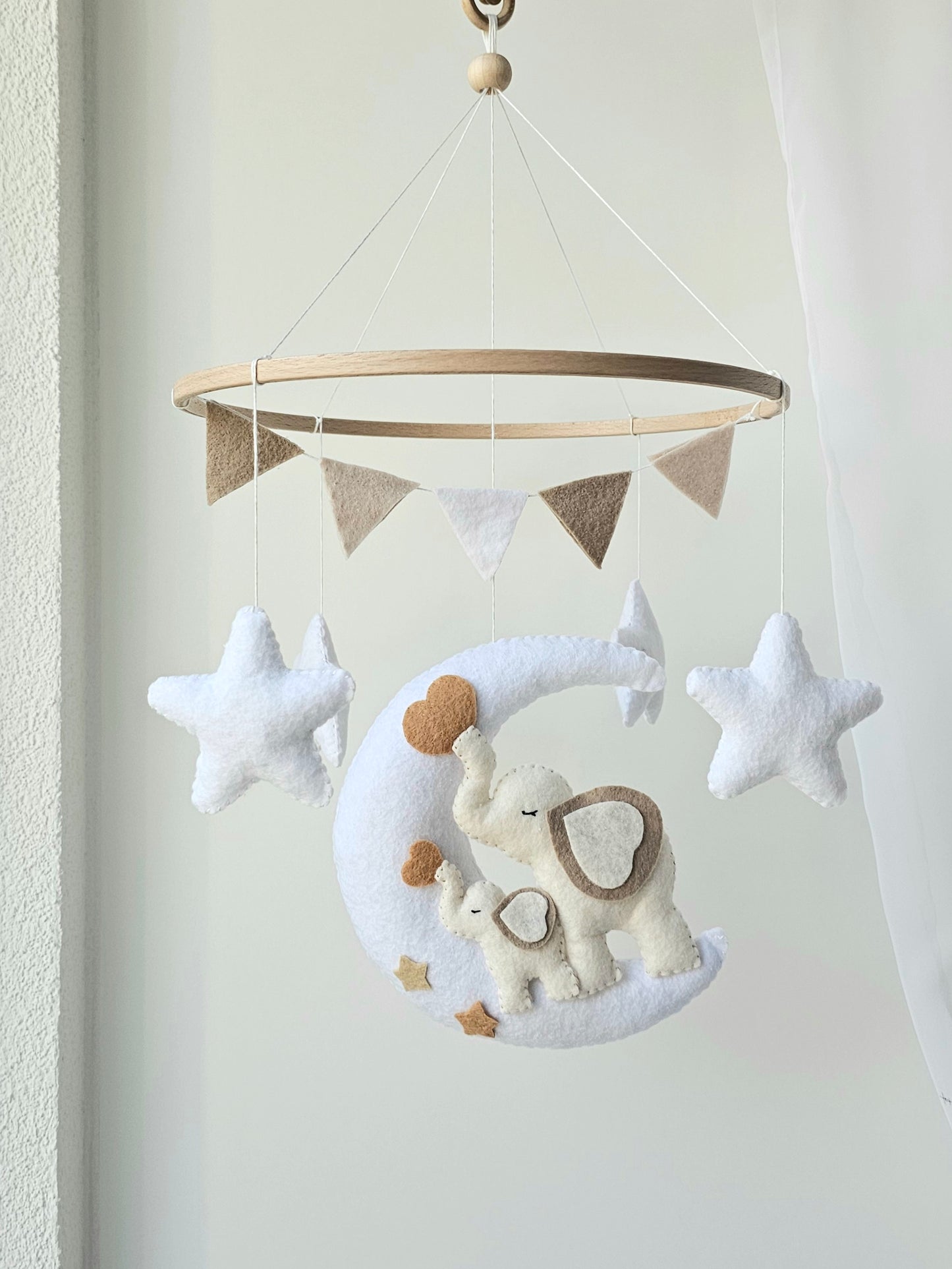 Baby Mobile Elefäntchen Mama und Baby
