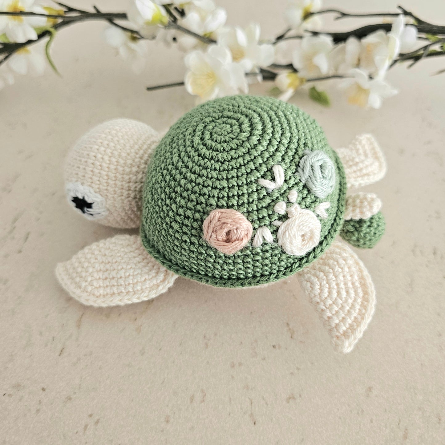 4er Set süsse Schildkröte grün