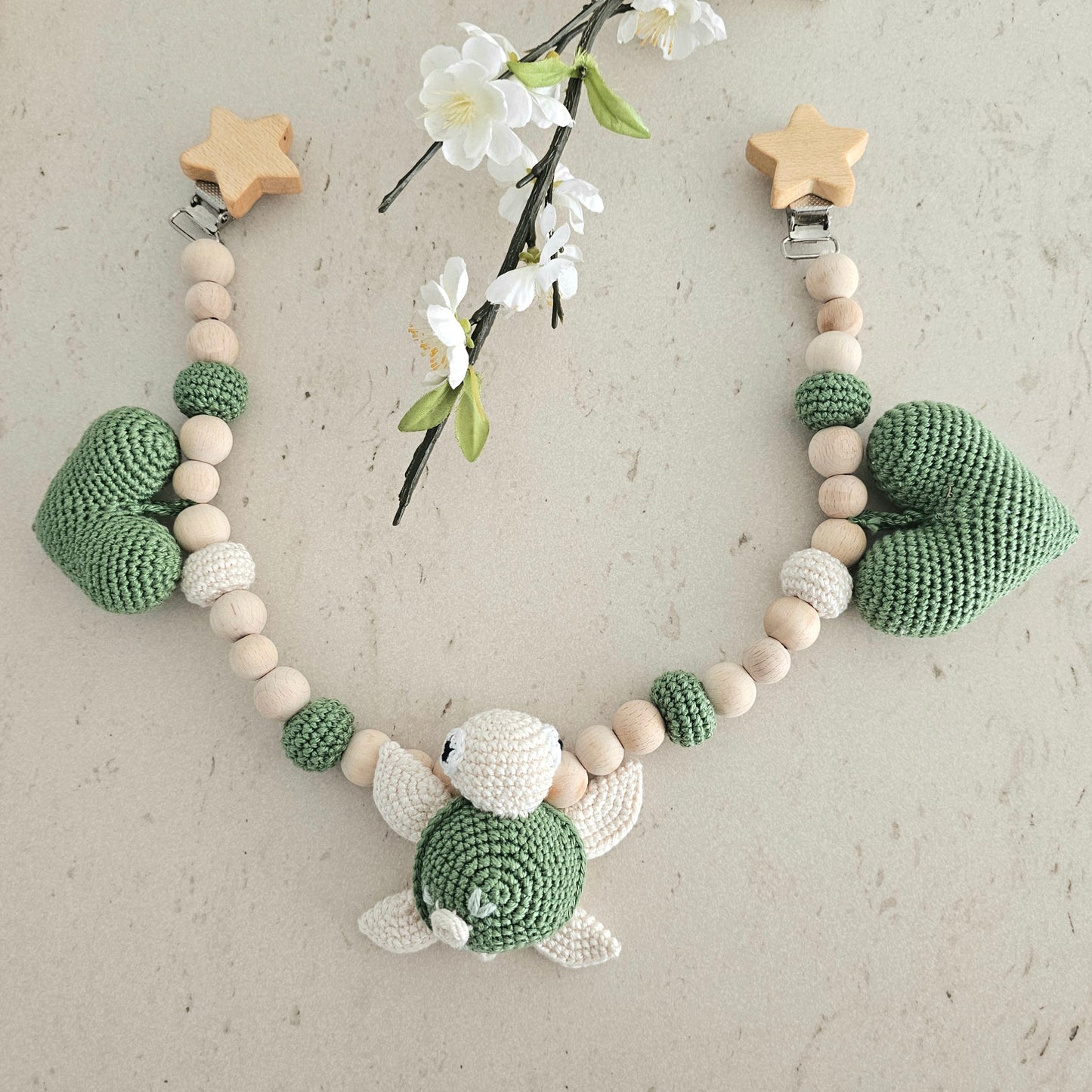 4er Set süsse Schildkröte grün