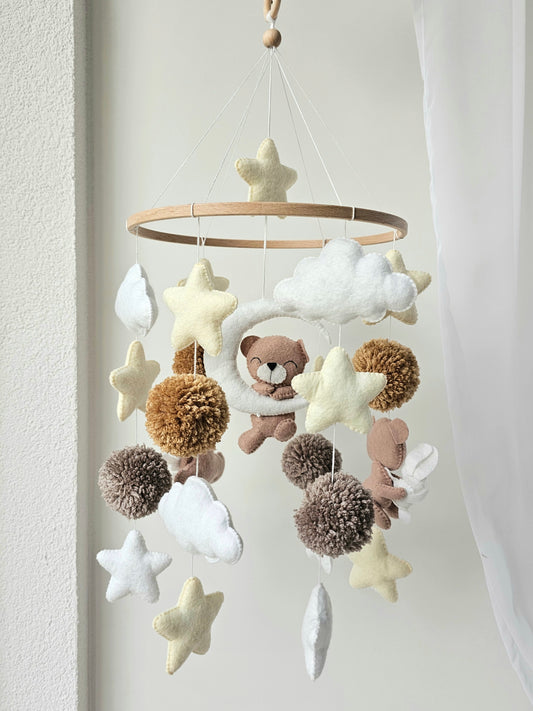 Baby Mobile Bären Traum beige