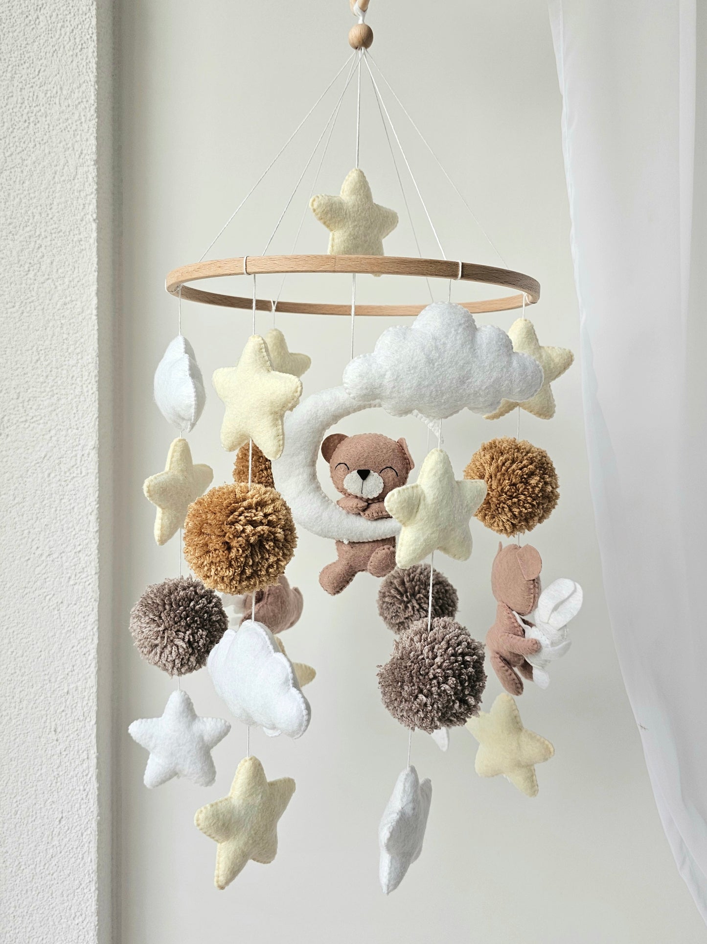 Baby Mobile Bären Traum beige