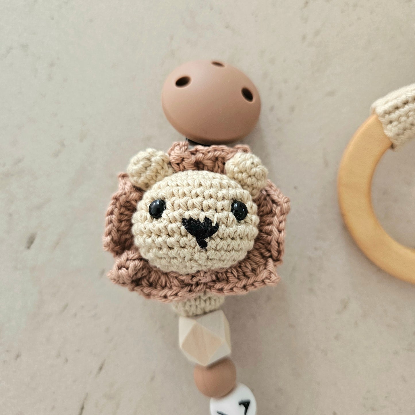 2er Set Crochet Liebe Löwe