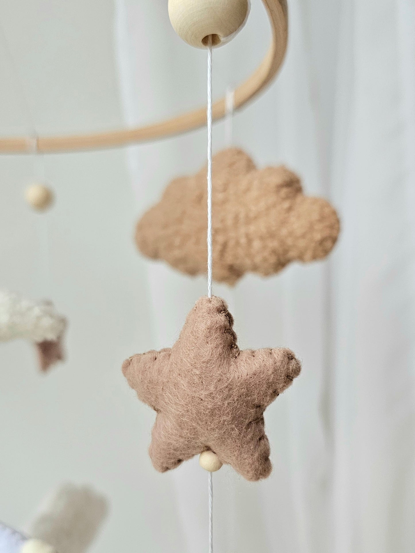 Baby Mobile Pouffy Bärchen beige