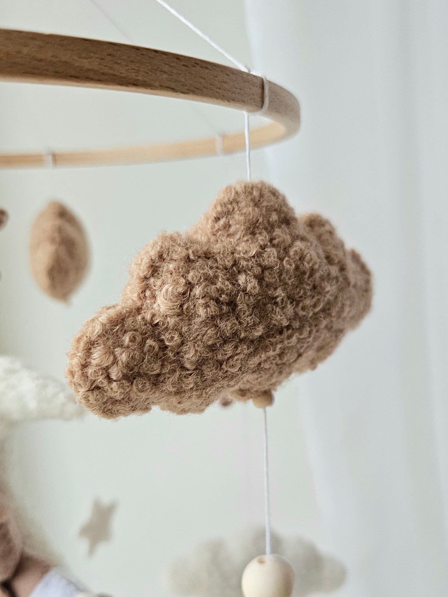 Baby Mobile Pouffy Bärchen beige