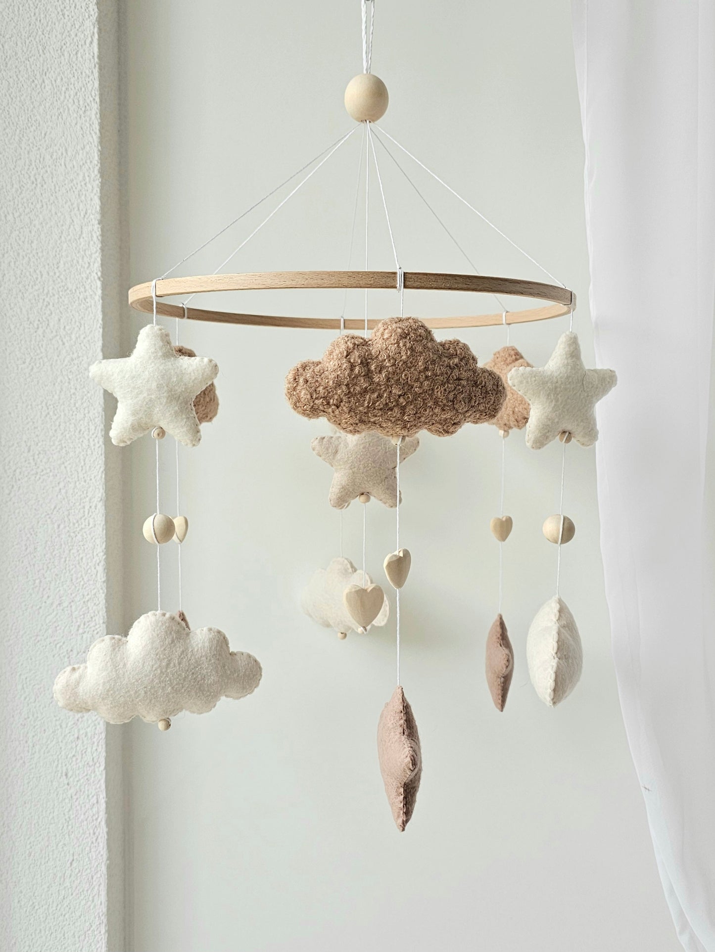 Baby Mobile Simply Pouffy Herz