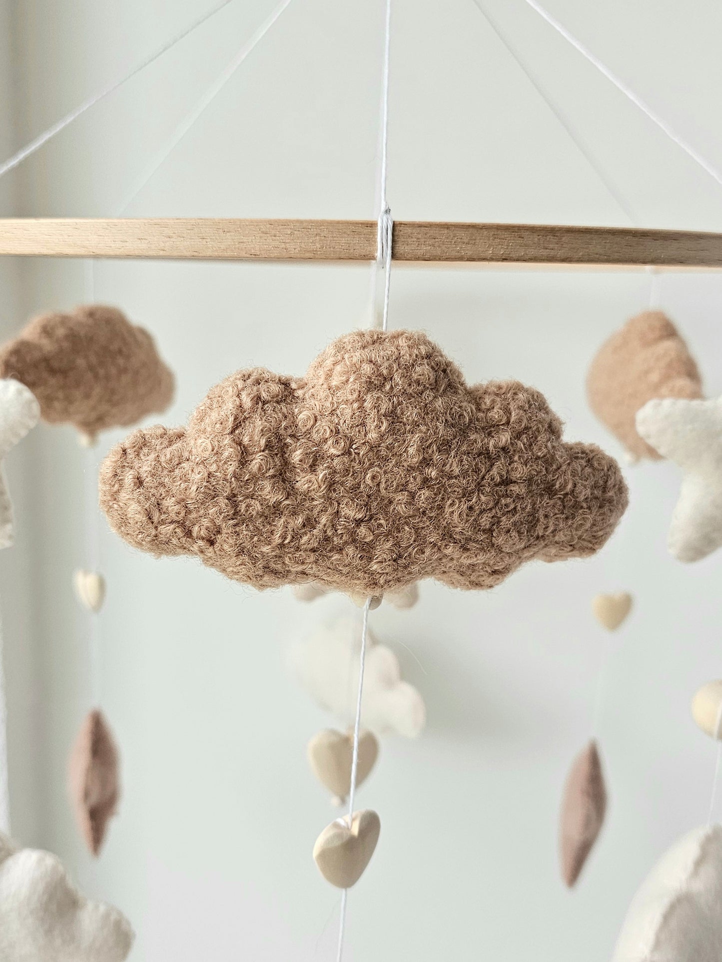 Baby Mobile Simply Pouffy Herz