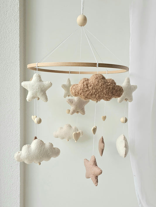 Baby Mobile Simply Pouffy Herz