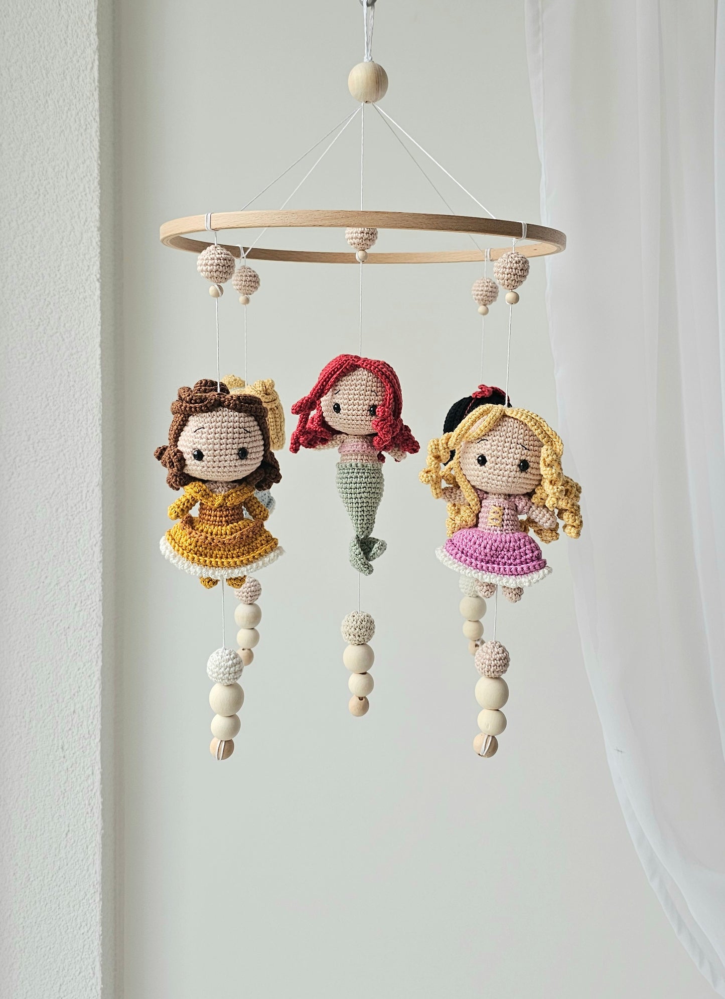 Babymobile Häkelliebe Disney Prinzessinnen