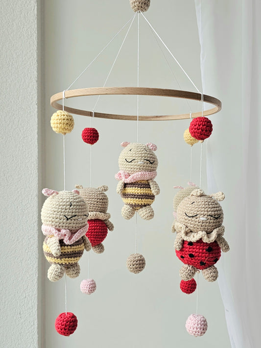 Baby Mobile Bienchen und Marienkäfer