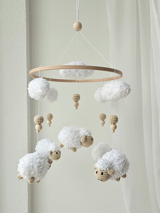 Baby Mobile tanzende Schäfchen
