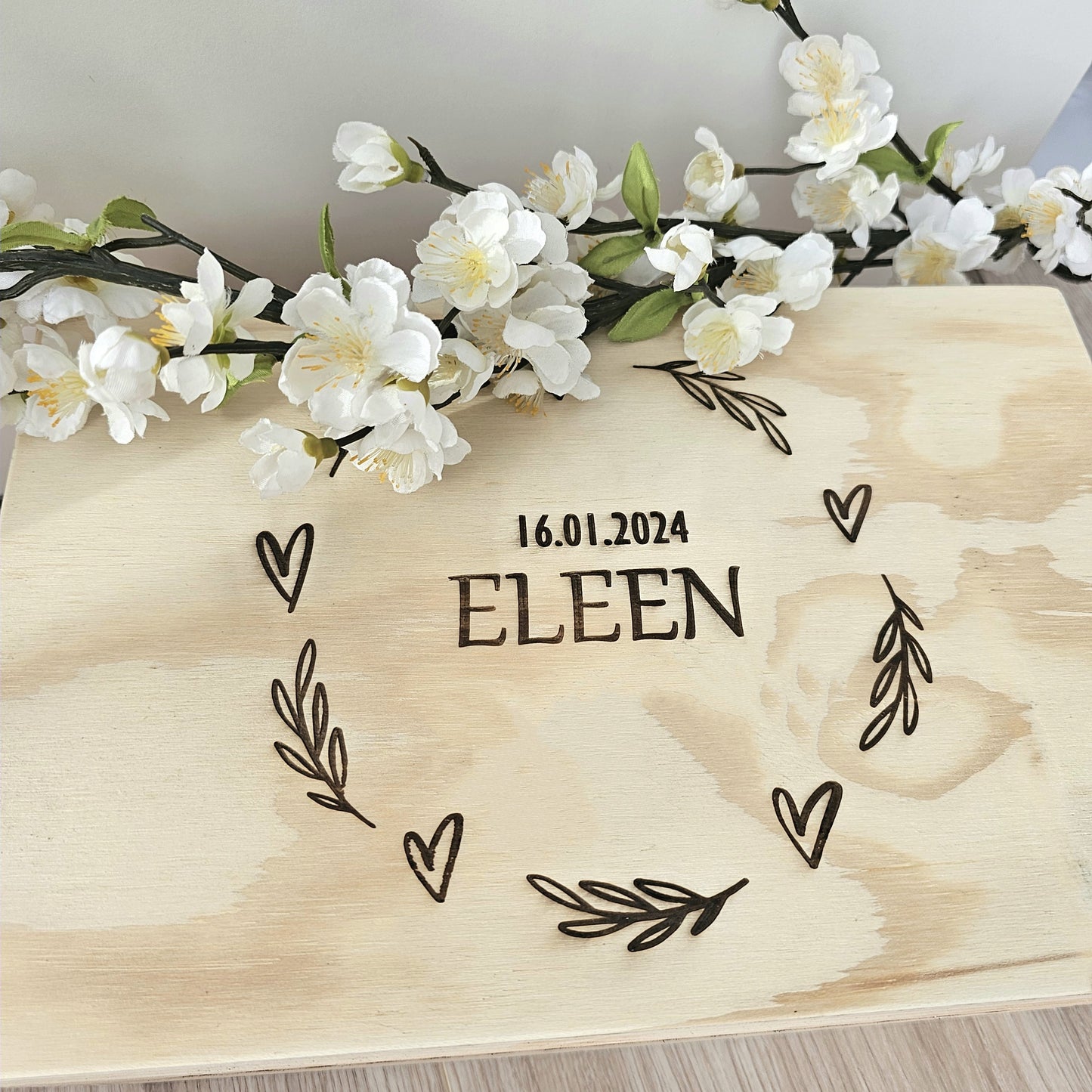 Erinnerungsbox personalisiert mit XXL Set Crochet Liebe Häschen