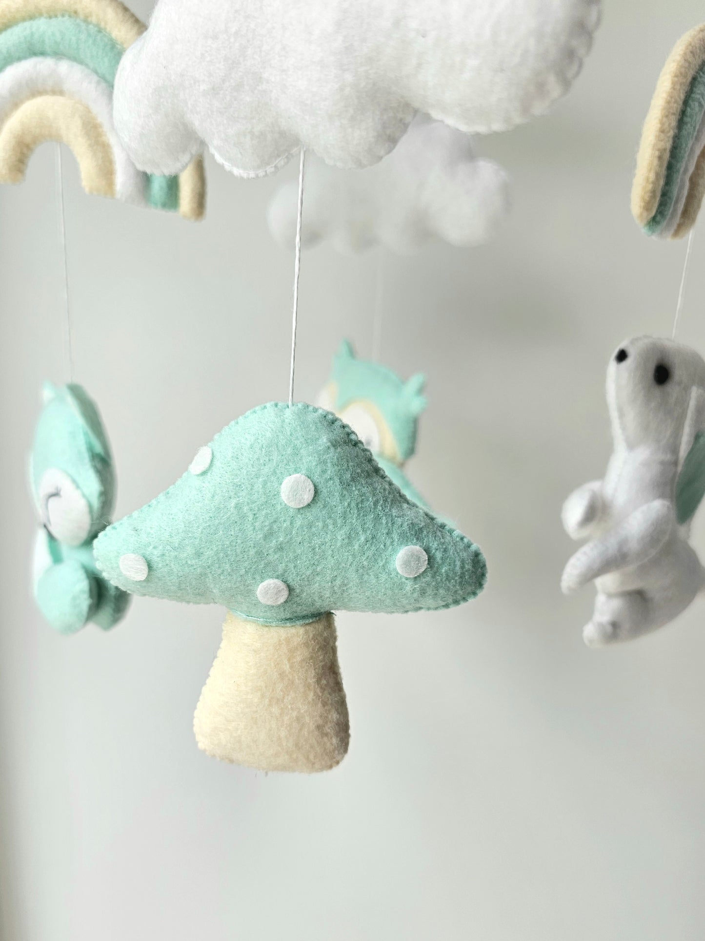 Baby Mobile Wald Freunde türkis