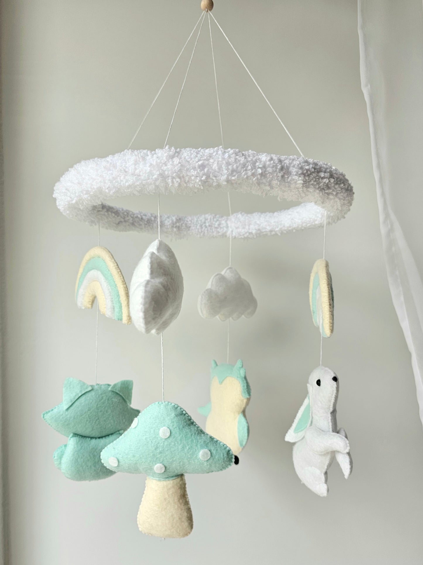 Baby Mobile Wald Freunde türkis