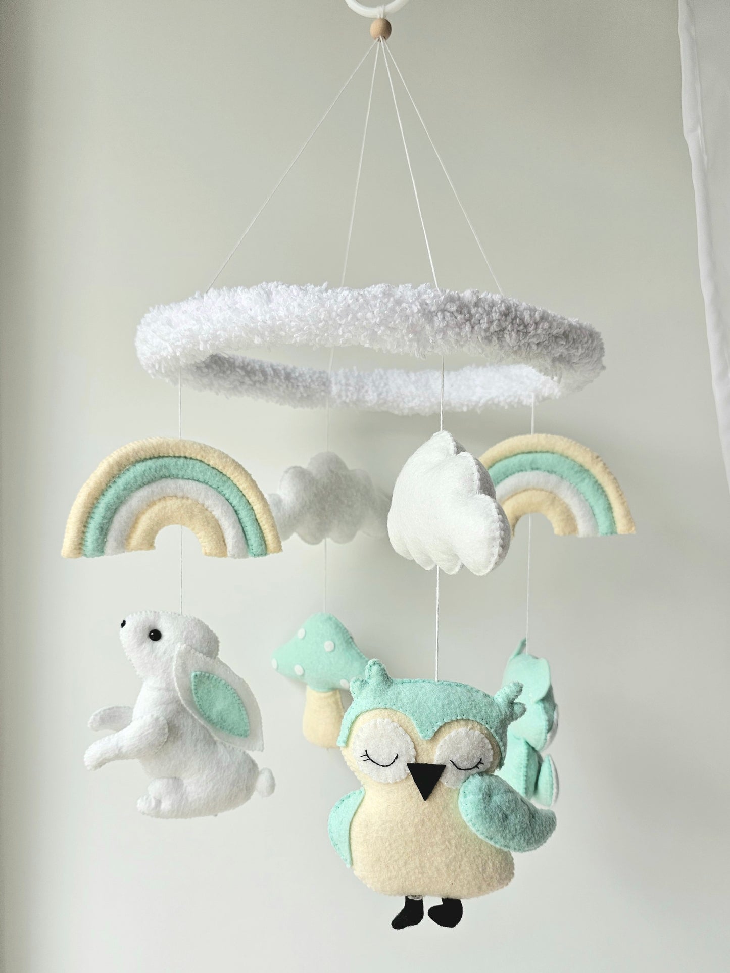 Baby Mobile Wald Freunde türkis
