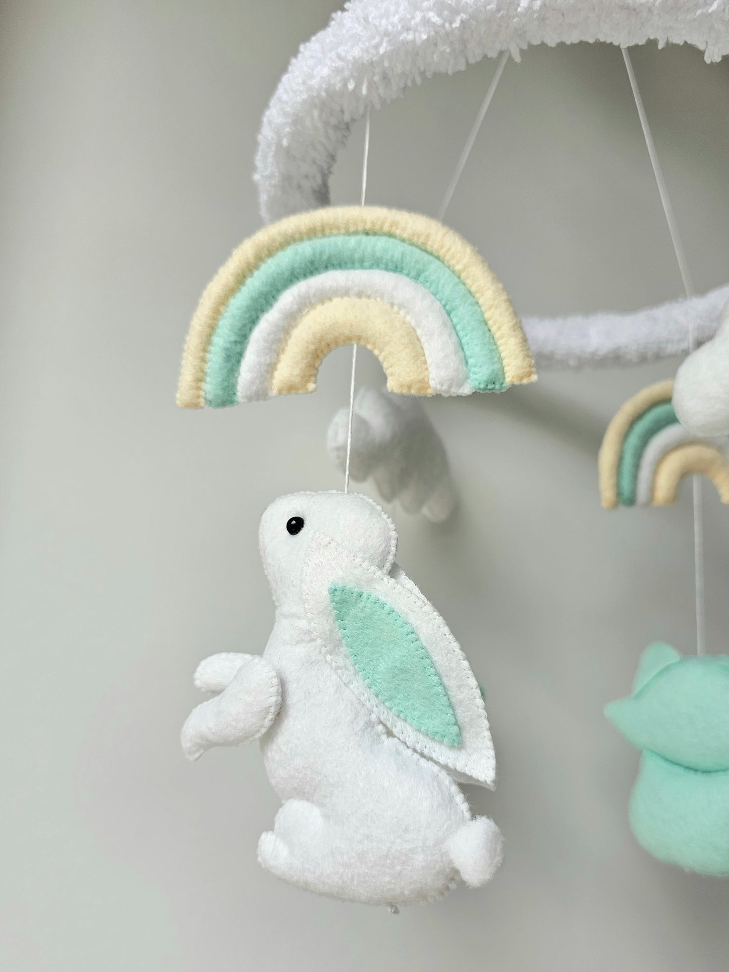 Baby Mobile Wald Freunde türkis