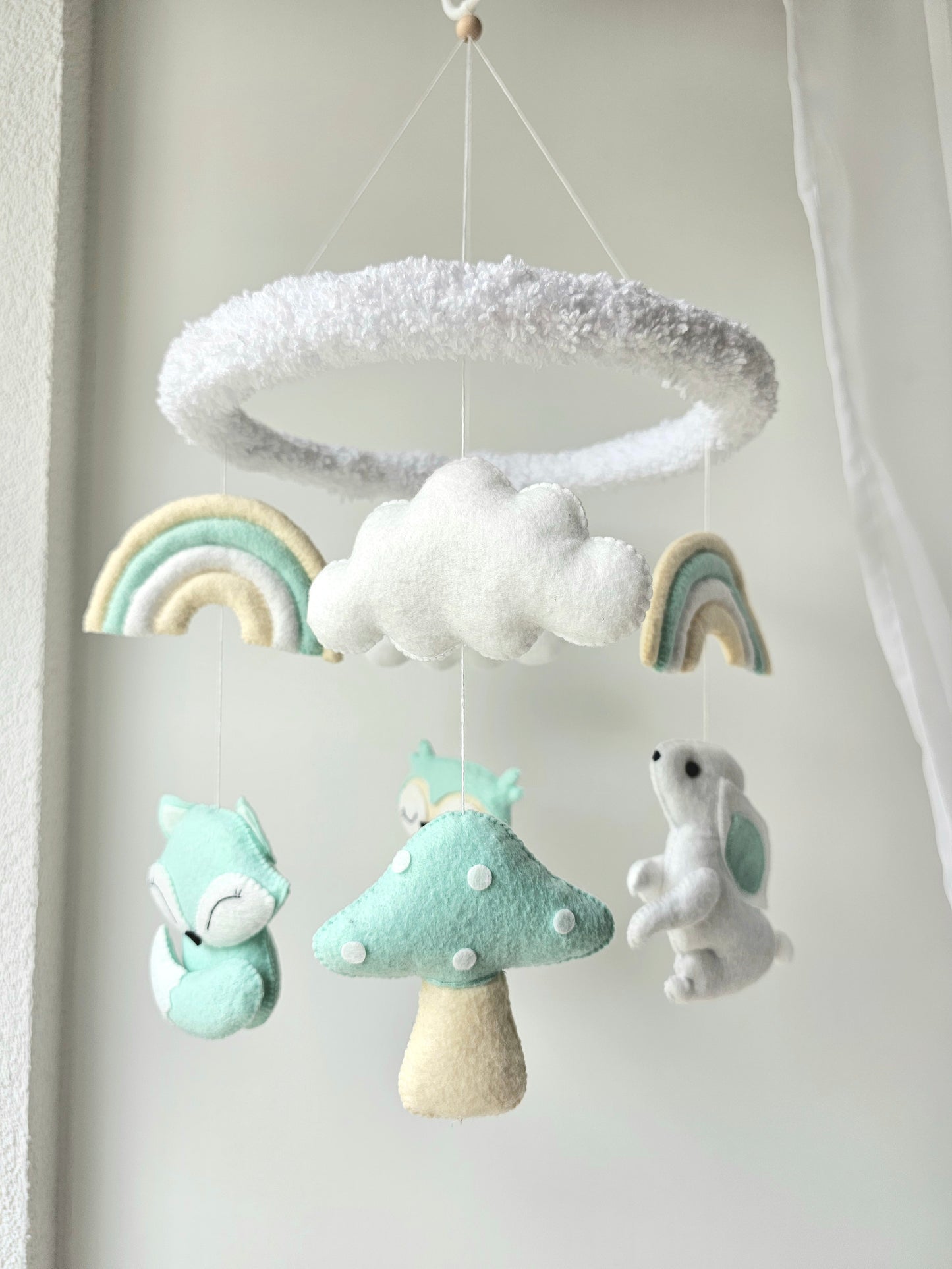 Baby Mobile Wald Freunde türkis