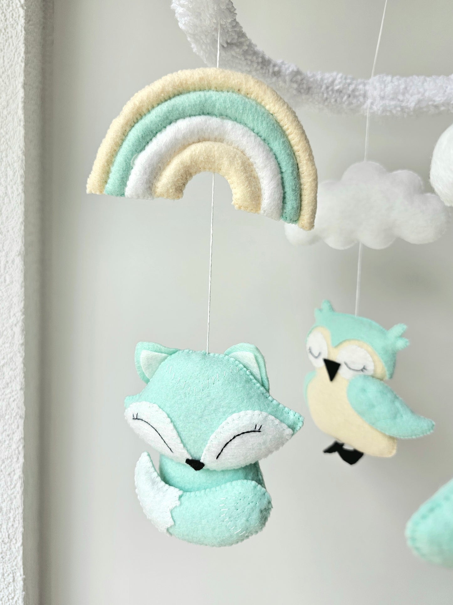 Baby Mobile Wald Freunde türkis