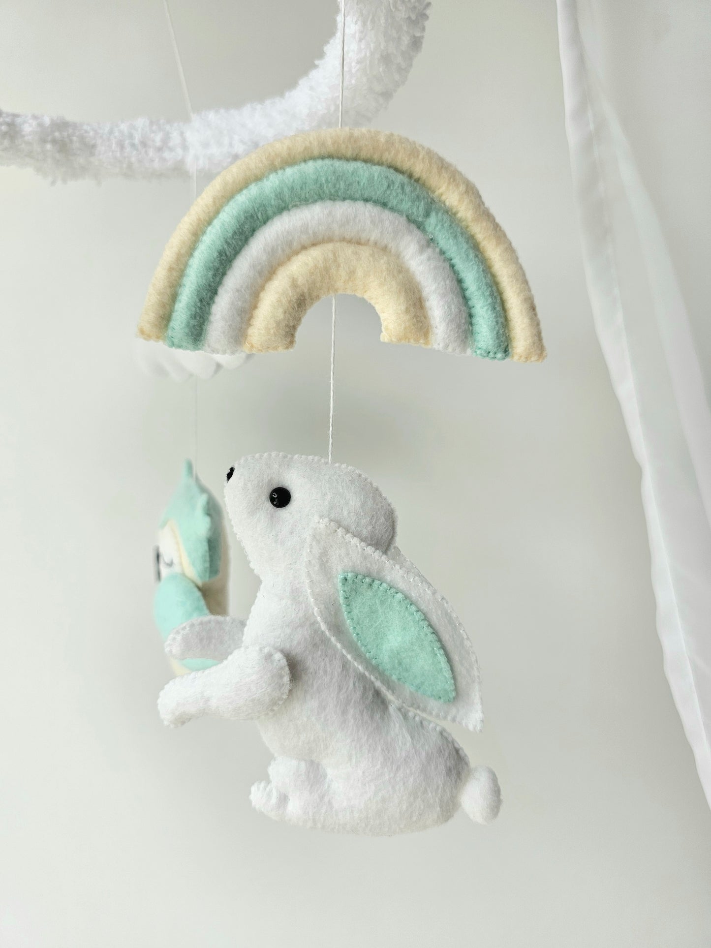 Baby Mobile Wald Freunde türkis