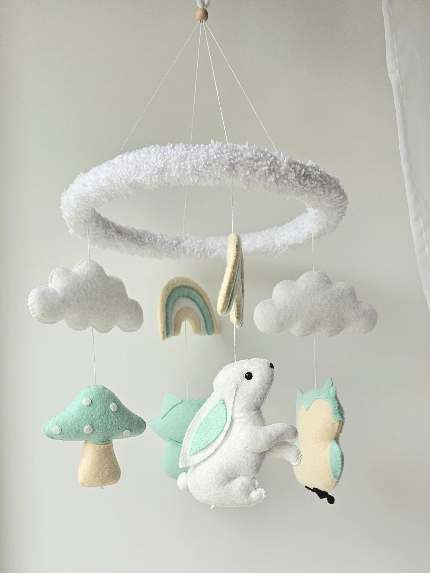 Baby Mobile Wald Freunde türkis