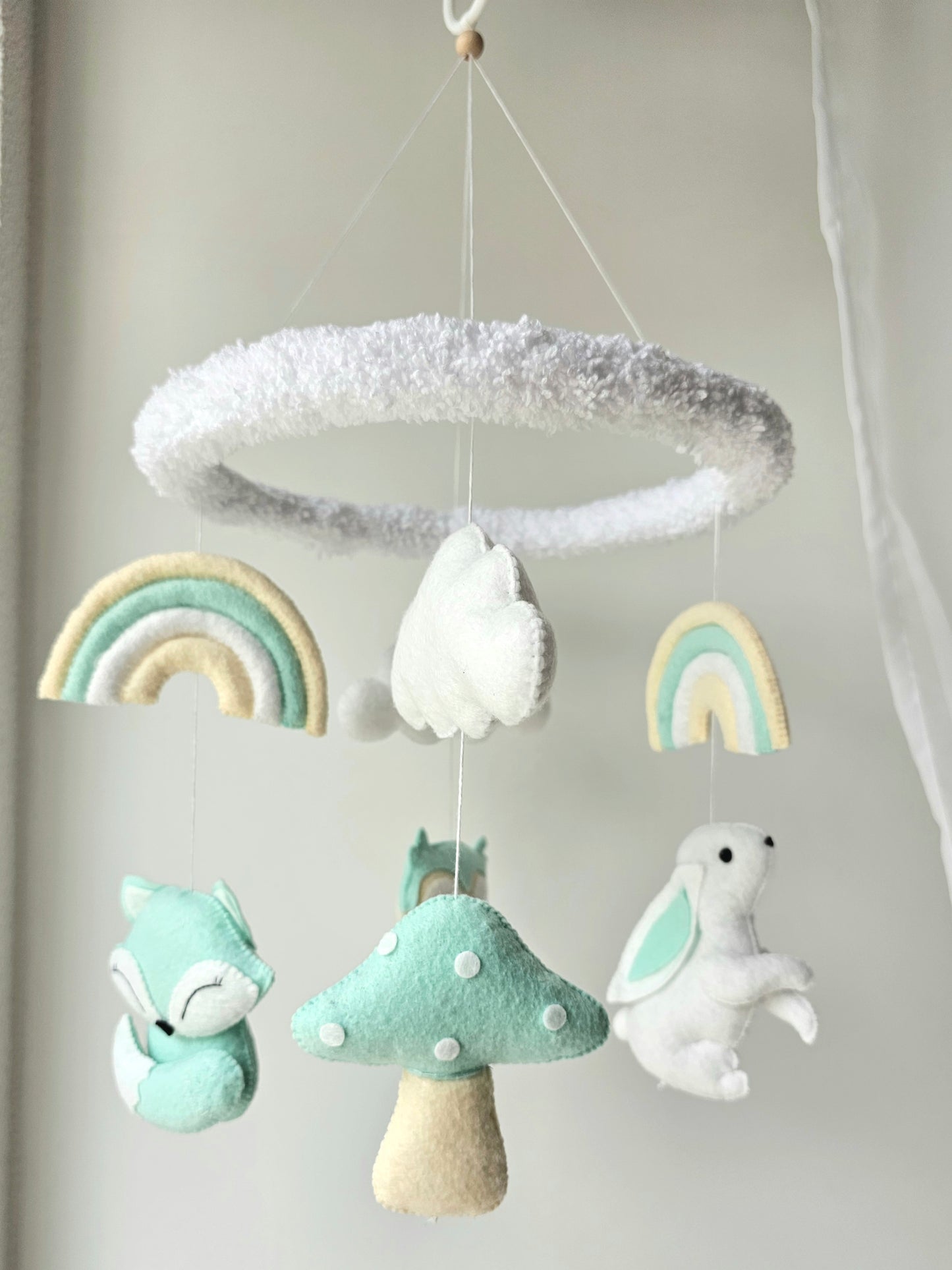 Baby Mobile Wald Freunde türkis