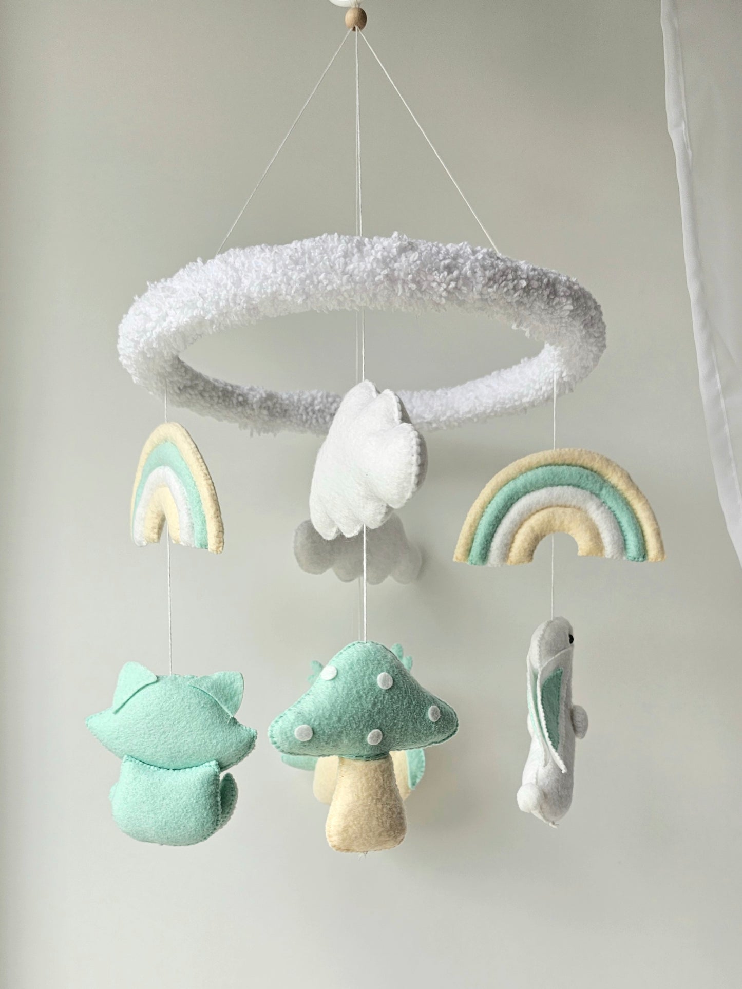 Baby Mobile Wald Freunde türkis