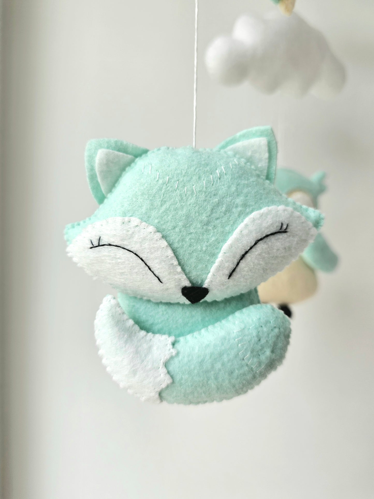 Baby Mobile Wald Freunde türkis