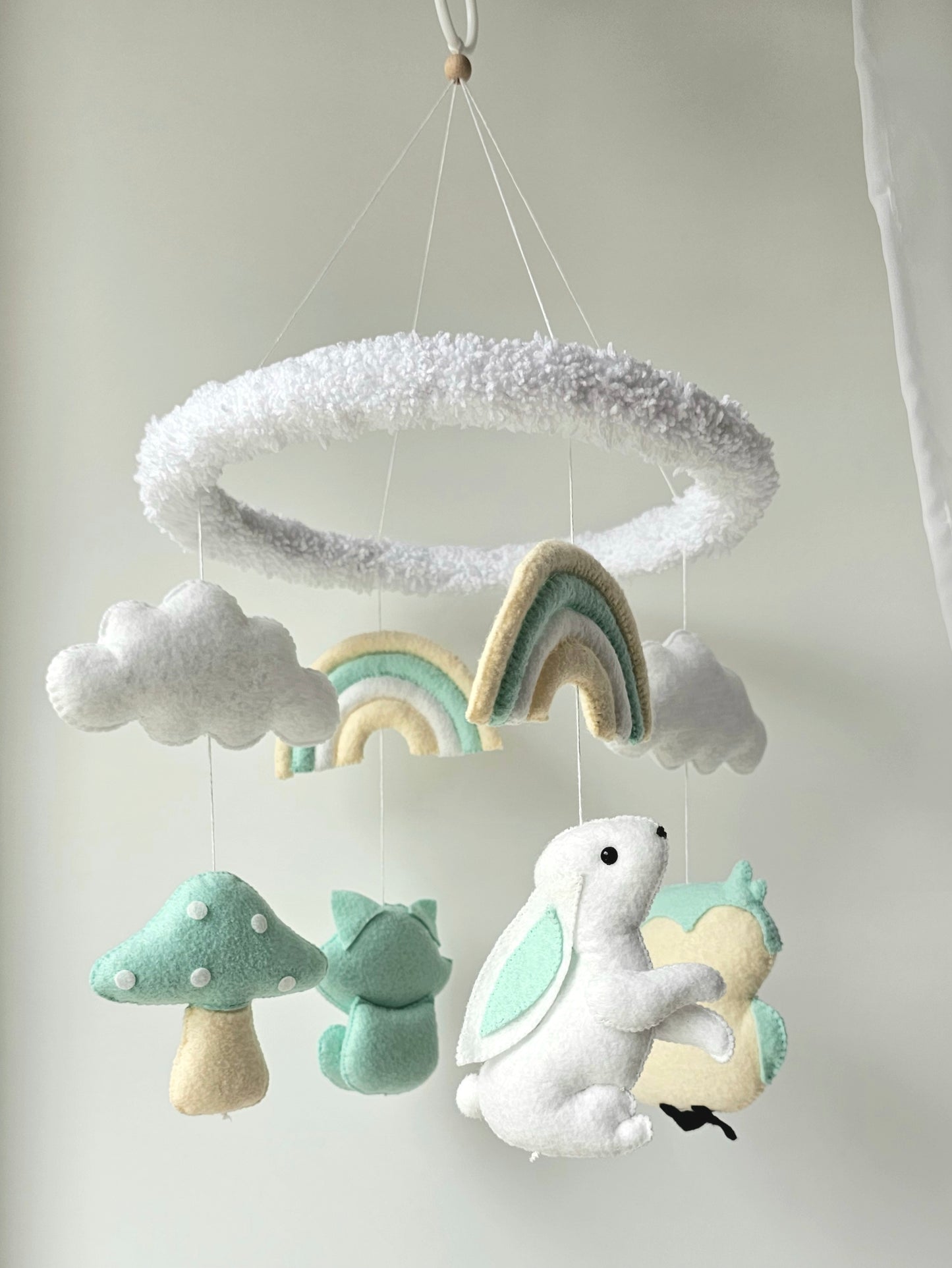 Baby Mobile Wald Freunde türkis