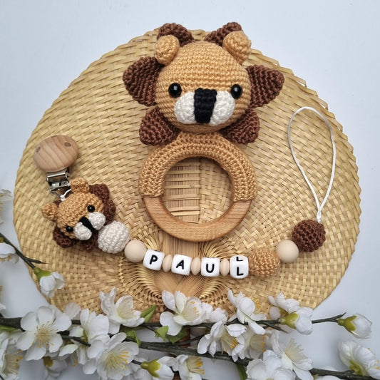 2er Set Crochet Liebe Löwe