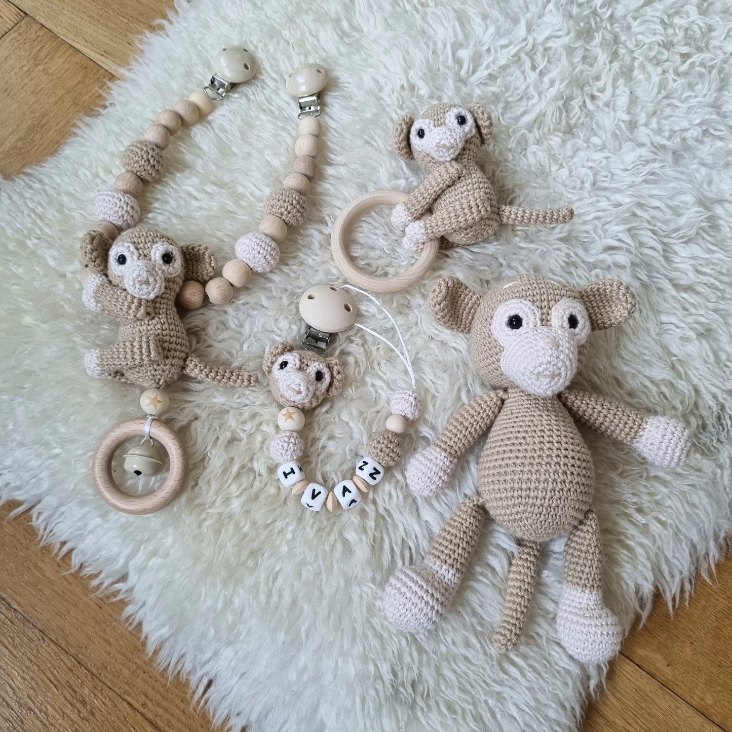 XXL Set Crochet Liebe Äffchen