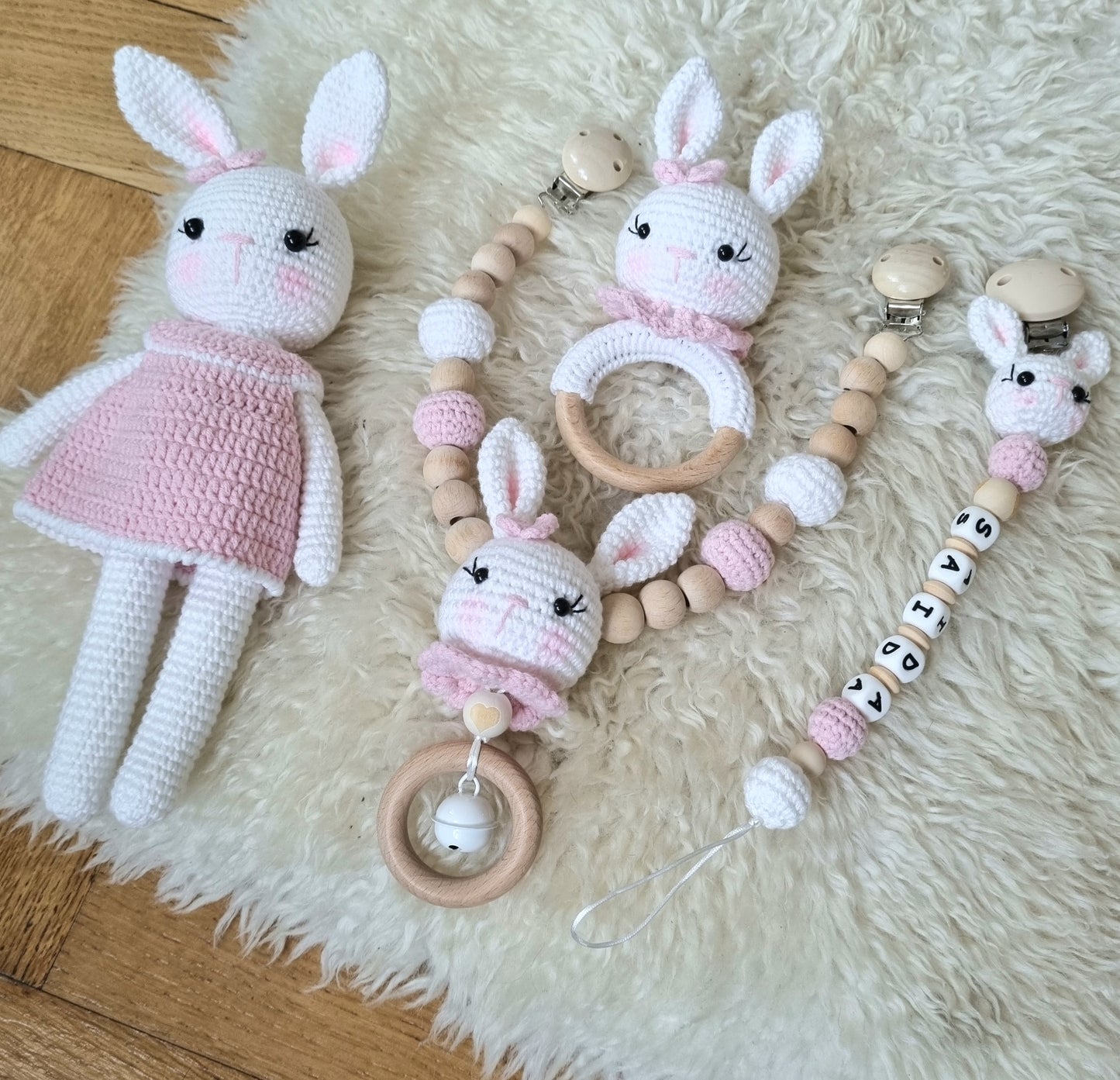 Mini Set Häschen in Geschenkbox personalisiert